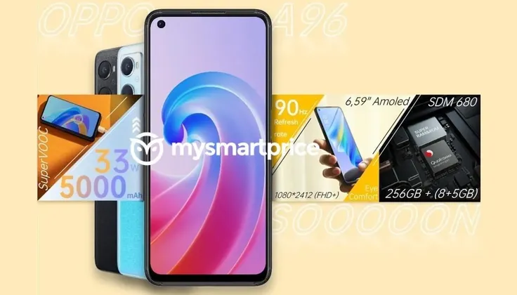 หลุดสเปก OPPO A96 4G ในโปสเตอร์ มุ่งหน้าสู่อินเดียกับ A76